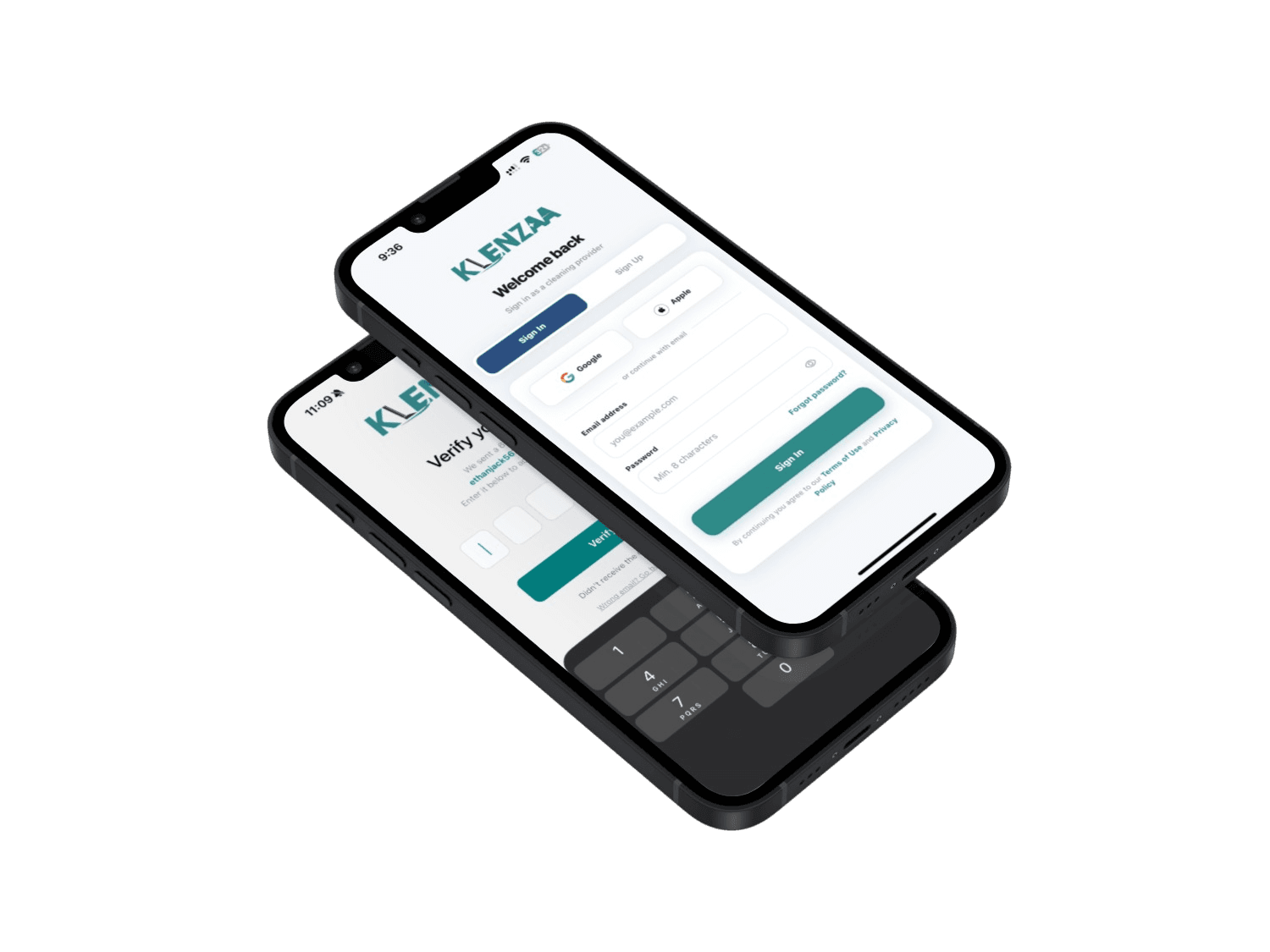 Choosing a cleaning type and time for a Downtown Toronto apartment in the Klenzaa app